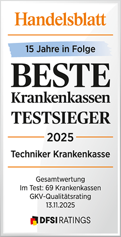 Handelsblatt-Siegel: TK — Beste Krankenkassen Testsieger 2025